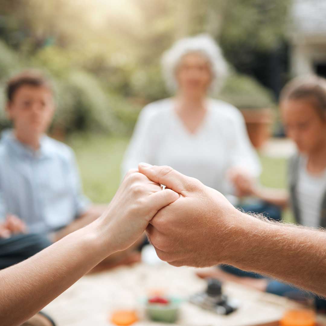 Familie hält zusammen und unterstützt sich